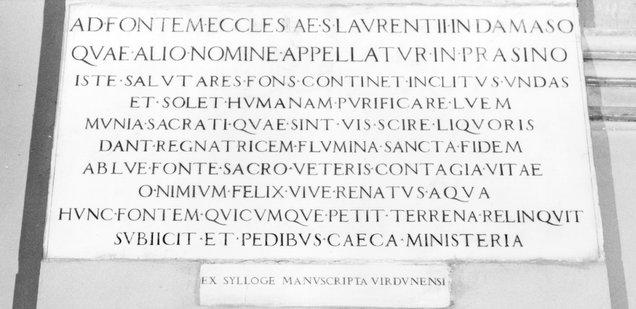 Lapide commemorativa - ambito romano (sec. XIX) 